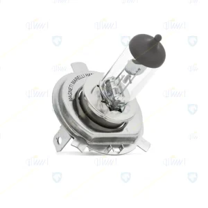 لامپ هالوژن H4P43Tچراغ جلو55/60 وات12 ولت با پایه گرد3خار3پایه بدون سیم